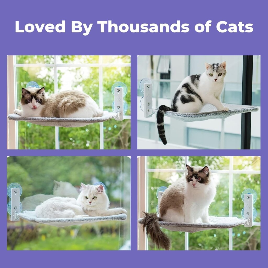 The Original KittyCloud™ - Cat Window Hammock shopkittenly